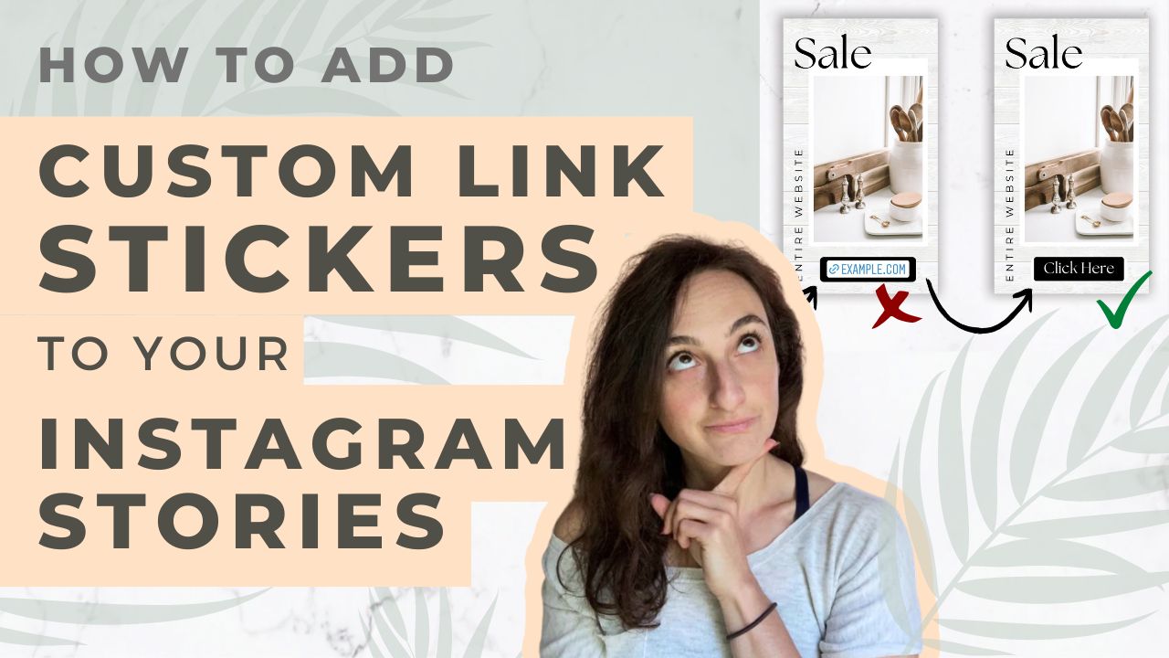 How to Create Custom Instagram Story Link Stickers with Canva!